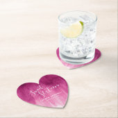 Sweet zestien roze, moderne kunstwas kartonnen onderzetters (Insitu)