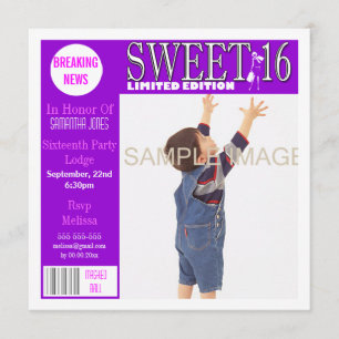 Sweet zestien tijdschriften: PERSONALIZE Kaart