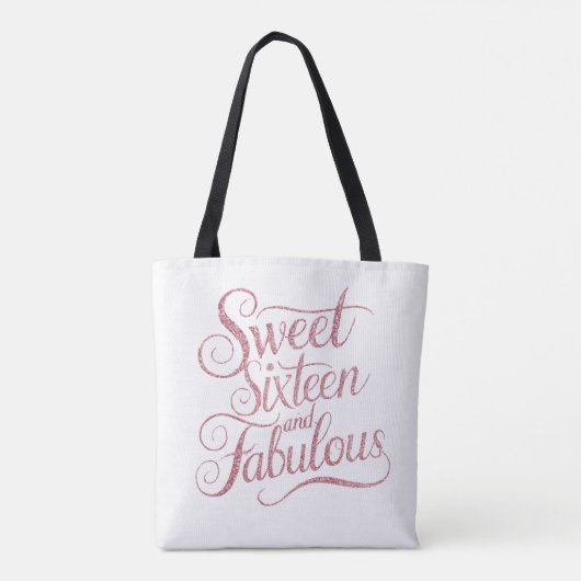 Sweet-zestien Tote Bag (Achterkant)