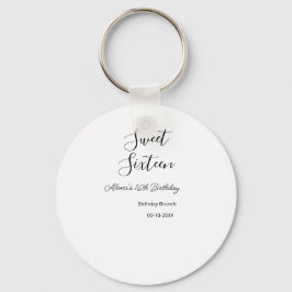 Sweet zestien verjaardag brunch 16e verjaardag naa sleutelhanger