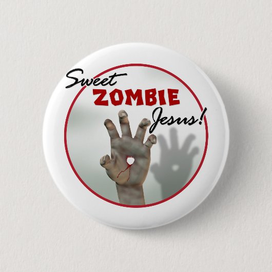 Sweet Zombie Jesus Ronde Button 5,7 Cm (Voorkant)