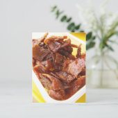 Sweet & zure gedroogde ham [Muu Wan] Briefkaart (Staand voorkant)