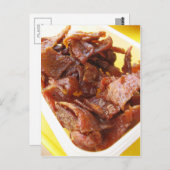 Sweet & zure gedroogde ham [Muu Wan] Briefkaart (Voorkant / Achterkant)