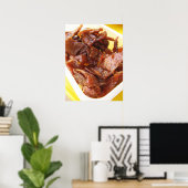Sweet & zure gedroogde ham [Muu Wan] Poster (Thuiskantoor)