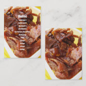 Sweet & zure gedroogde ham [Muu Wan] Visitekaartje (Voorkant / Achterkant)