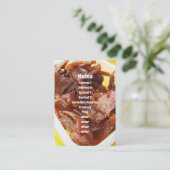 Sweet & zure gedroogde ham [Muu Wan] Visitekaartje (Staand voorkant)