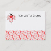 SweetBee Bumble Bee Baby shower Coupon (Achterkant)