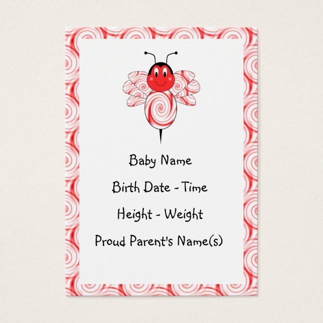 SweetBee Bumble Geboorte Aankondiging (Voorkant)