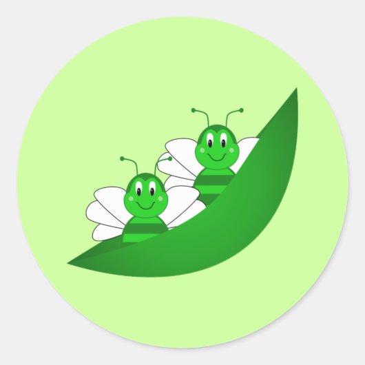 SweetBee Twin Bumble Bijen Sticker (Voorkant)