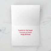 ***SWEETEN VOOR DE SWEET*** OP UW **TWEEDE DAG** FEESTDAGEN KAART (Binnen)