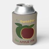 Sweeter dan Apple Pie Graphics Blikjeskoeler (Blikje Voorkant)