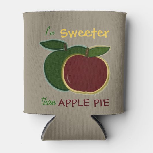 Sweeter dan Apple Pie Graphics Blikjeskoeler (Voorkant)