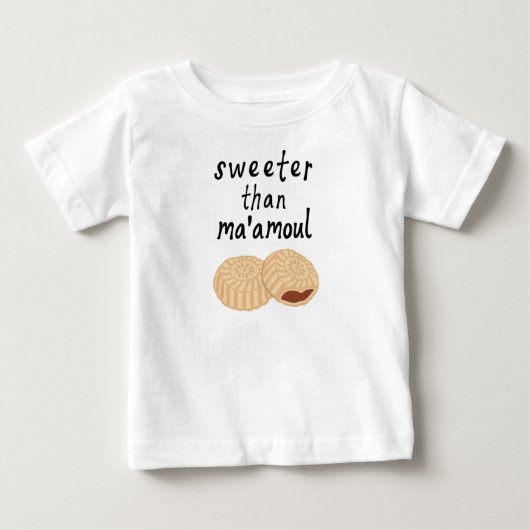 Sweeter dan Ma'amoul Baby Shirt (Voorkant)