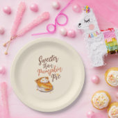 Sweeter dan Pumpkin Pie Papieren Bordje (Feest)