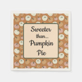 Sweeter dan Pumpkin Pie Servet (Voorkant)
