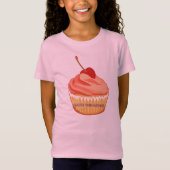 Sweeter Than Cupcakes Pink Girls T-shirt (Voorkant)