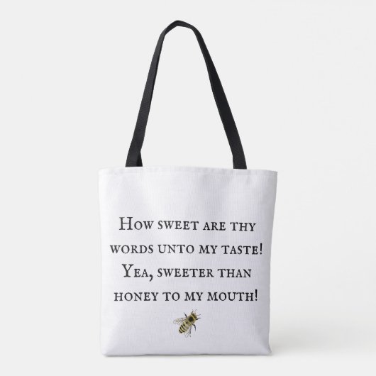 Sweeter Than Honey Canvas tas (Achterkant)