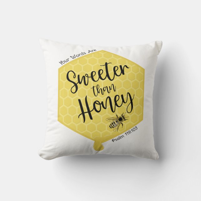 Sweeter Than Honey Kussen (Voorkant)
