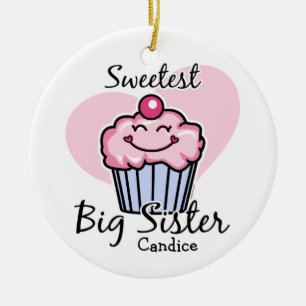 Sweetest Big Sister Personalized Ornament