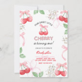 Sweetest Cherry 1st Custom Digital Kaart (Voorkant)