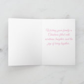 Sweetest Christmas Wishes Santa & Macarons Feestdagen Kaart (Binnen)