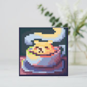 Sweetest Coffee card pixelart, Pixel Art  Kaart (Staand voorkant)