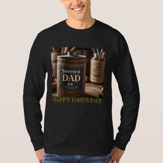 Sweetest Dad Custom T-shirt voor papa's dag (Voorkant)