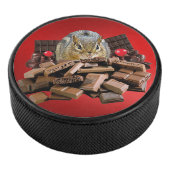 Sweetest Day Chocolate Chipmunk Hockey Puck (3/4)