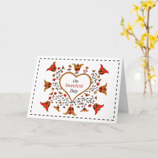 Sweetest Day with Heart and Flowers, Pennsylvania Kaart (Gele Bloem)