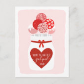 Sweetest Gal Pal Lollipop Galentine's Day Greeting Feestdagenkaart (Voorkant)