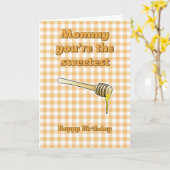 Sweetest Honey Dipper Verjaardag Kaart (Gele Bloem)