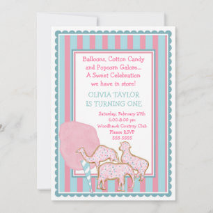Sweetest Little Circus Invitation Kaart
