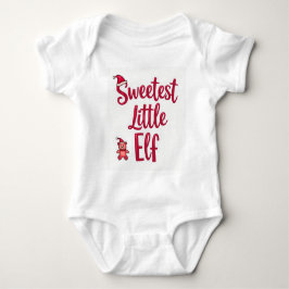 Sweetest Little Elf Christmas Shirt: Romper