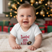 Sweetest Little Elf | Personalized Baby Photo  Romper