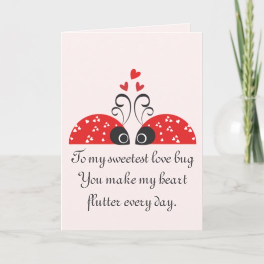Sweetest Love Bug Feestdagen Kaart (Voorkant)