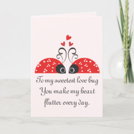 Sweetest Love Bug Feestdagen Kaart