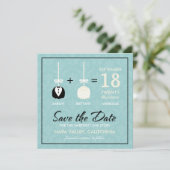 Sweetest Love Cakepop Modern Save the Date (Staand voorkant)