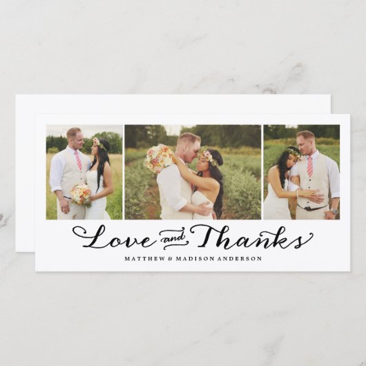 Sweetest Love | Weddenschap Hartelijk dank Bedankkaart (Voorkant / Achterkant)