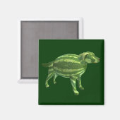 Sweetest Melon Dog Magneet (Voorkant / Achterkant)