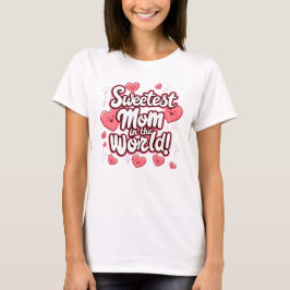 Sweetest Mom in the World" T-shirt