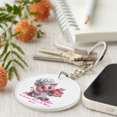 Sweetest Mom Pig Chef Keychain (Voorkant Rechts)