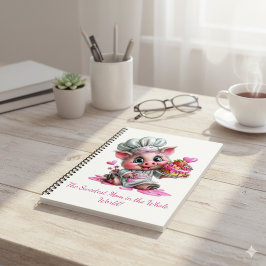 Sweetest Mom Pig Chef Notebook Notitieboek