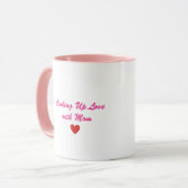 Sweetest Mom Pig Chef Two-Tone Coffee Mug Mok (Voorkant links)