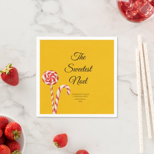 Sweetest Noel Candy Cane Papier Servetten | Feest (Insitu)