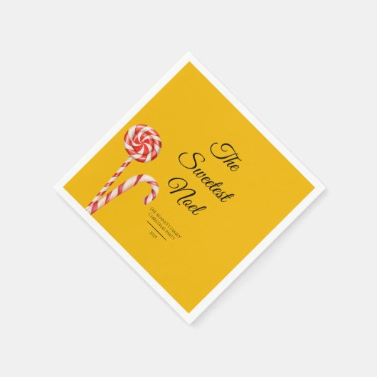 Sweetest Noel Candy Cane Papier Servetten | Feest (Hoek)