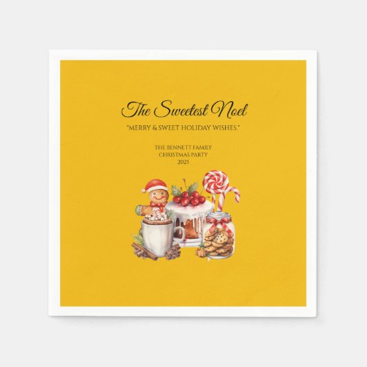 Sweetest Noel Christmas Paper Napkins Servet (Voorkant)