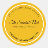 Sweetest Noel Elegant Christmas Baking Label (Voorkant)