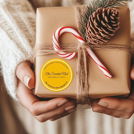 Sweetest Noel Elegant Christmas Baking Label