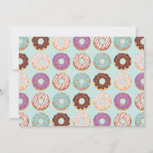 SWEETEST ONE Blue Iced Donuts Eerste Verjaardag Fo Kaart (Achterkant)