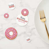 SWEETEST ONE Pink Iced Donuts Baby Eerste Verjaard Confetti (Groep)